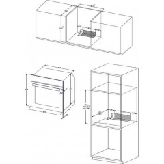Davoline DSGO 8004 Gray Φούρνος άνω Πάγκου 72lt χωρίς Εστίες Π59.4εκ. Inox Davoline DSGO 8004 Gray Φούρνος άνω Πάγκου 72lt χωρίς Εστίες Π59.4εκ. Inox